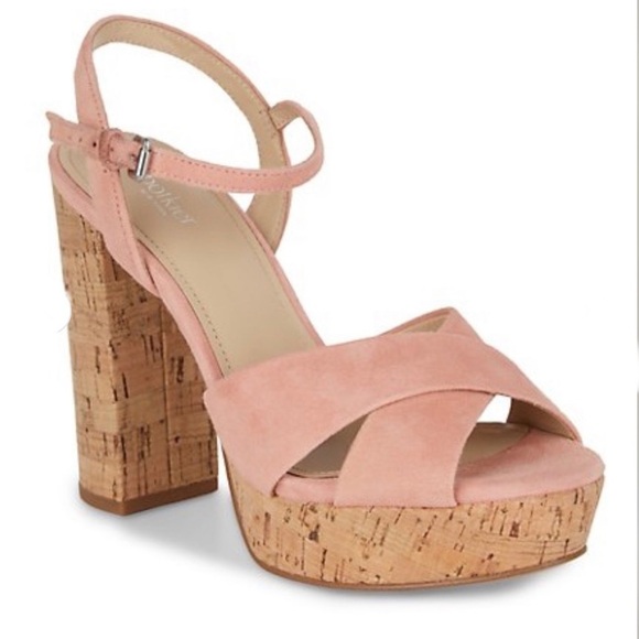 Botkier NY Plateau Suede Slingback Sandals - Picture 1 of 12